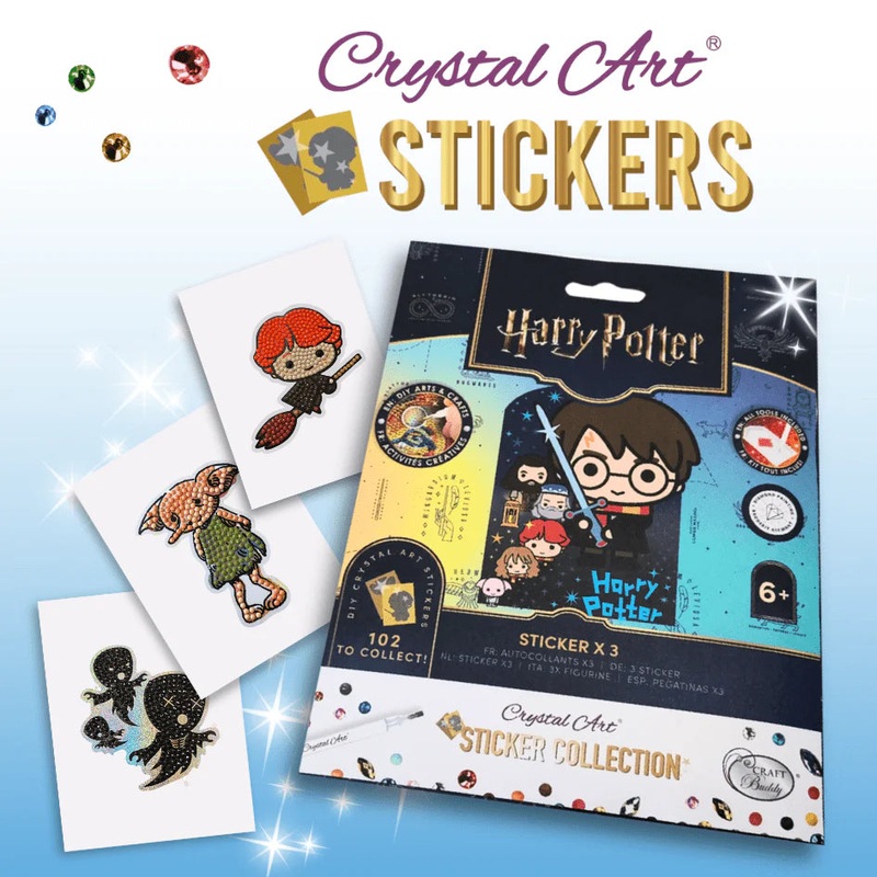 CRAFT BUDDY CA-31HPSSTK  HARRY POTTER STICKER PACK (RANDOM ASST BLIND PACK)