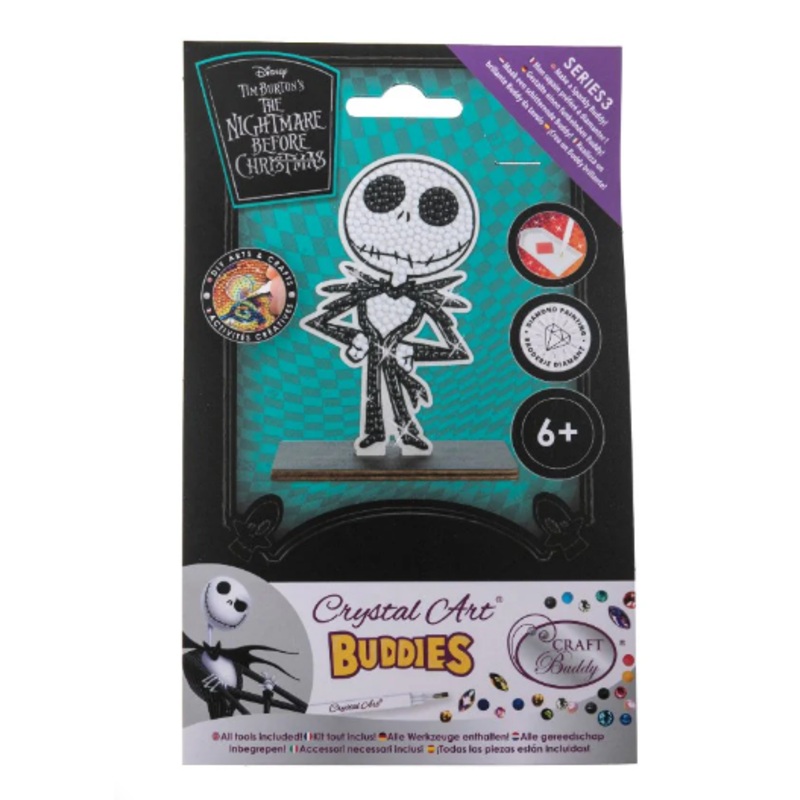 CRAFT BUDDY CAFGR-DNY027 JACK SKELLINGTON CRYSTAL ART BUDDIES