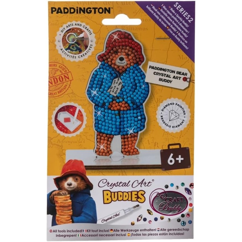 CRAFT BUDDY CAFGR-PDB001 PADDINTON BEAR CRYSTAL ART BUDDIES