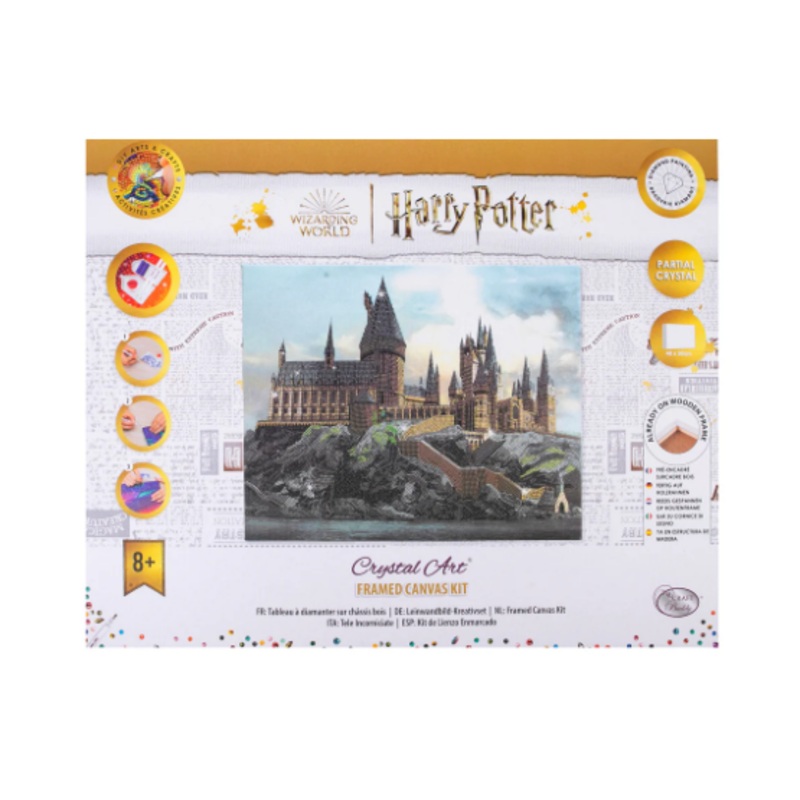 CRAFT BUDDY CAK-HPS600L HOGWARTS CASTLE FRAMED CANVAS KIT CRYSTAL ART