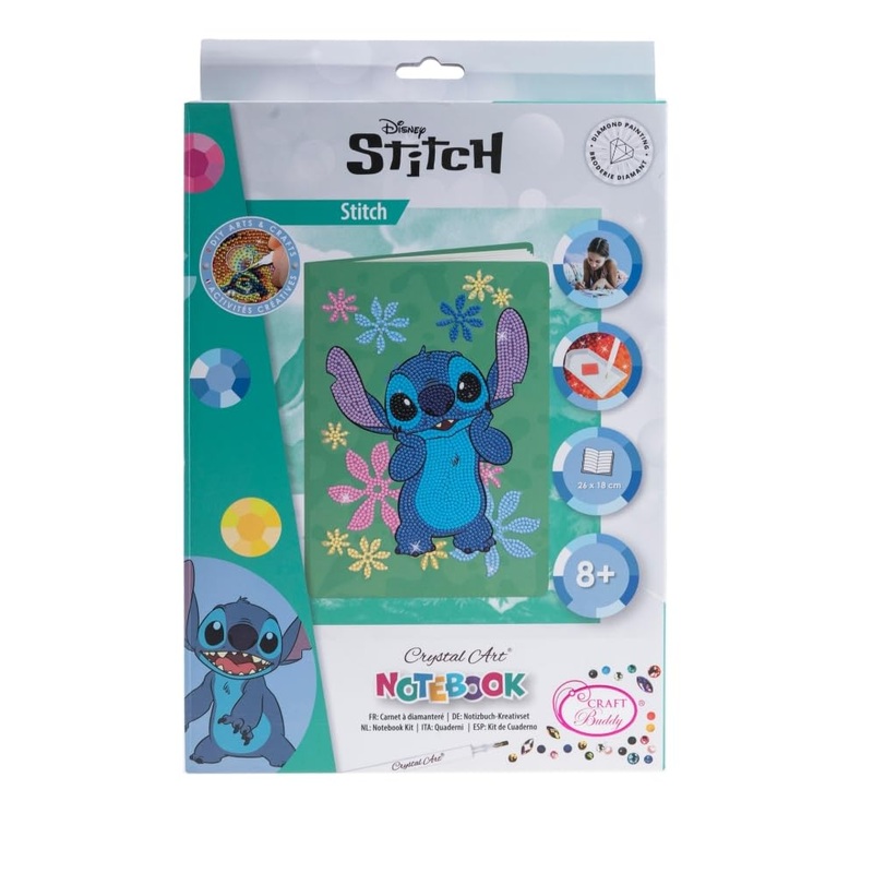 CRAFT BUDDY CANJ-DNY604 CRYSTAL ART STITCH NOTEBOOK KIT