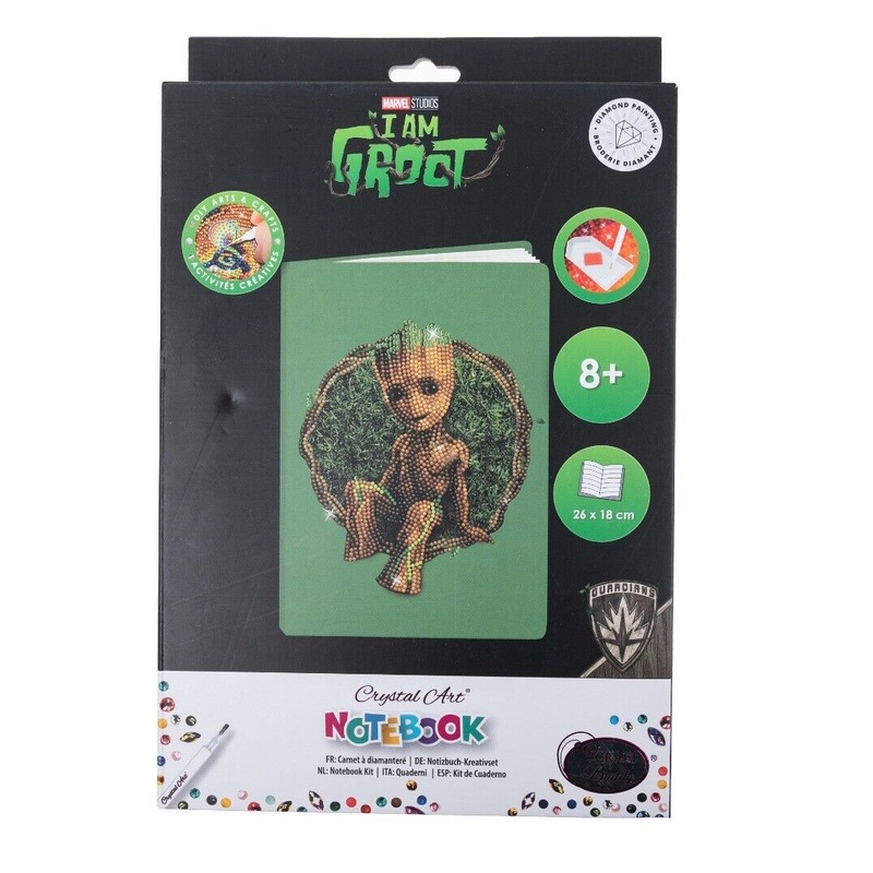 CRAFT BUDDY CANJ-MCU922 CRYSTAL ART I AM GROOT NOTEBOOK KIT