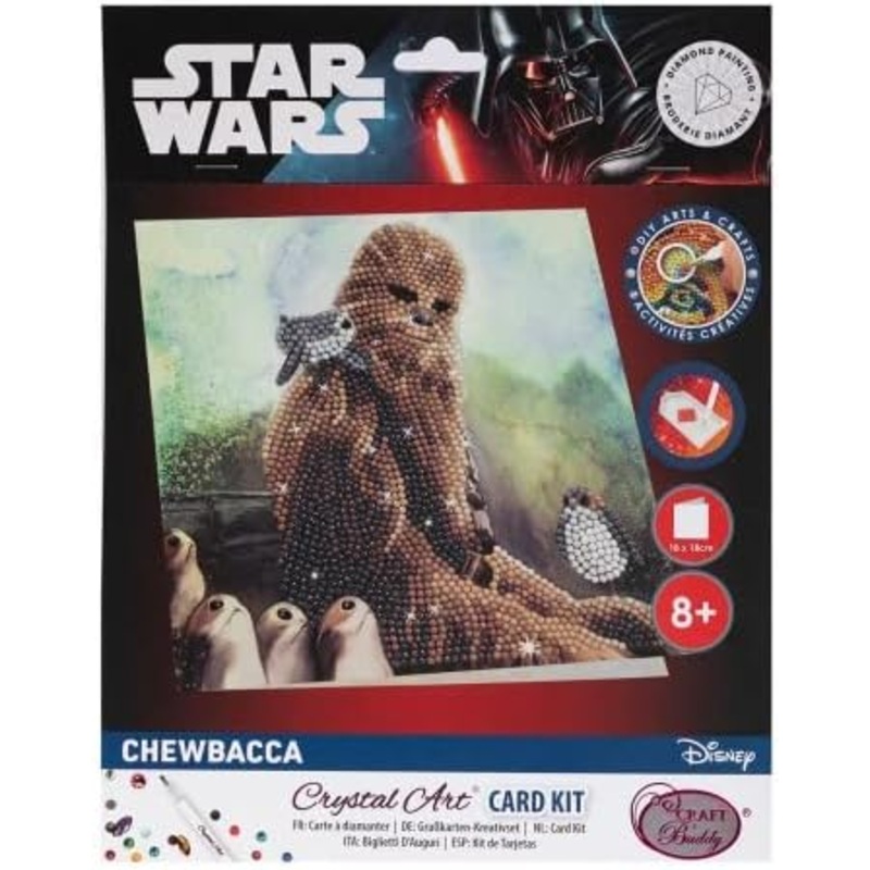 CRAFT BUDDY CCK-SWS806 CRYSTAL ART STAR WARS CHEWBACCA CARD KIT