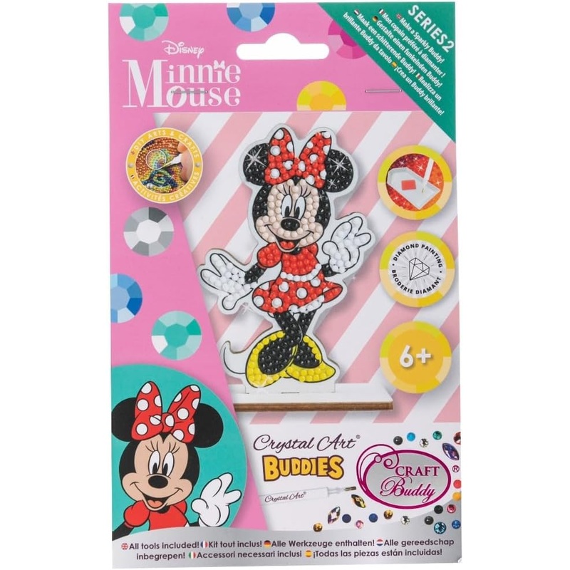 CRAFT BUDDY DNY014 MINNIE MOUSE CRYSTAL ART BUDDIES