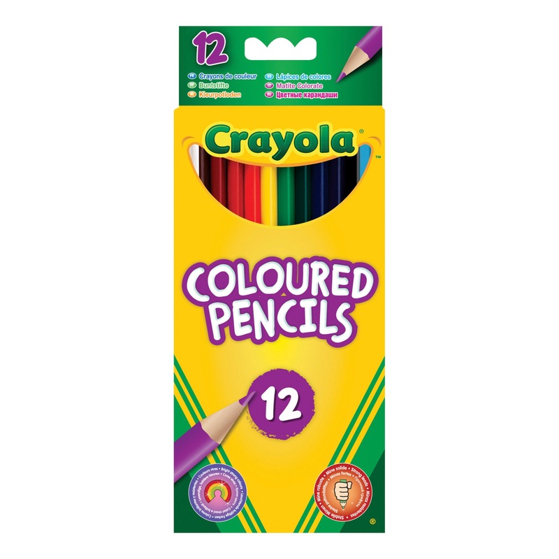 CRAYOLA 12 COLOURED PENCILS