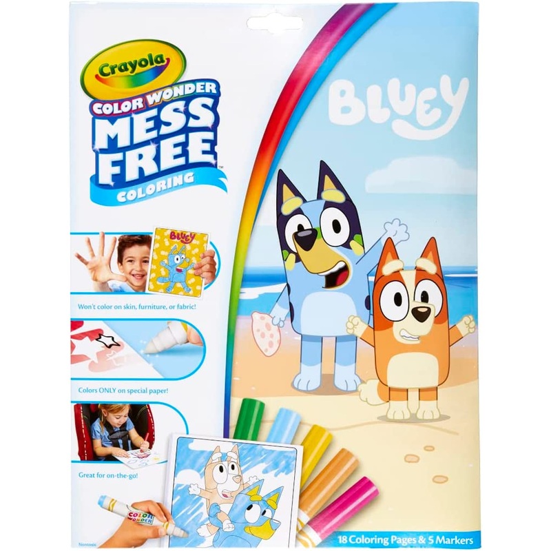 CRAYOLA COLOUR WONDER MESS FREE COLOURING BLUEY