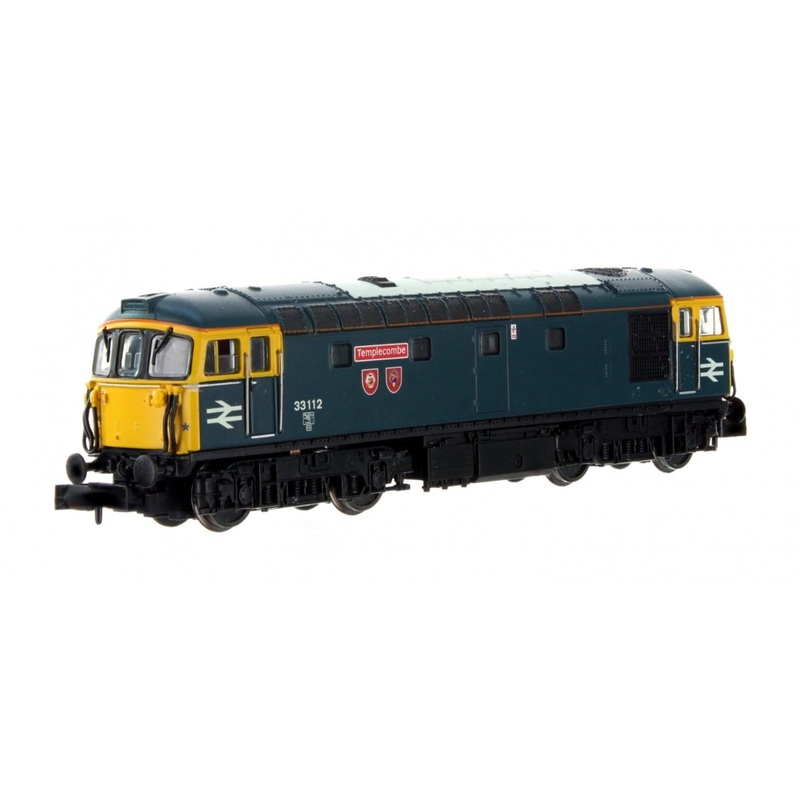 DAPOL N GAUGE 2D-001-023 CLASS 33/1 33112 TEMPLECOMBE BR BLUE DEPOT SPECIAL