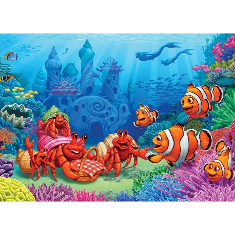 COBBLE HILL 58882 CLOWNFISH GATHERING 35 PIECE TRAY PUZZLE