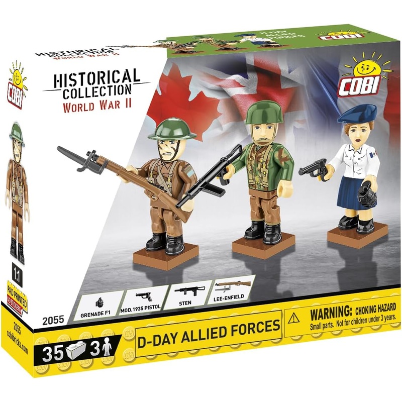 COBI 2055 D-DAY ALLIED FORCES FIGURES