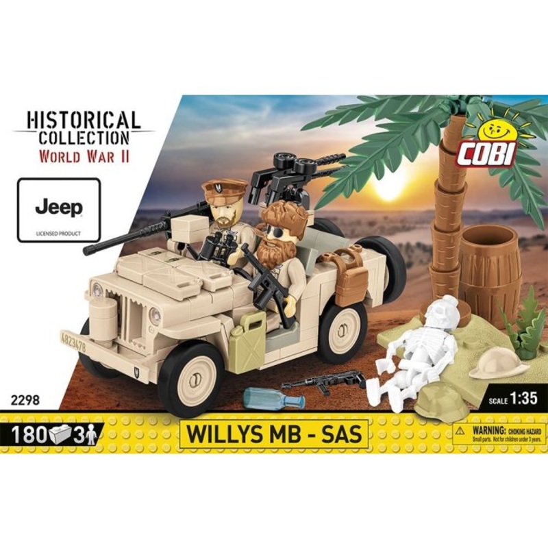 COBI 2298 WILLYS MB SAS JEEP 1/35TH SCALE
