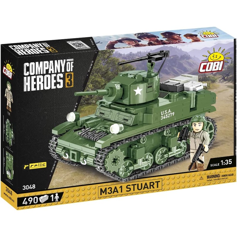 COBI 3048 M3 A1 STUART TANK