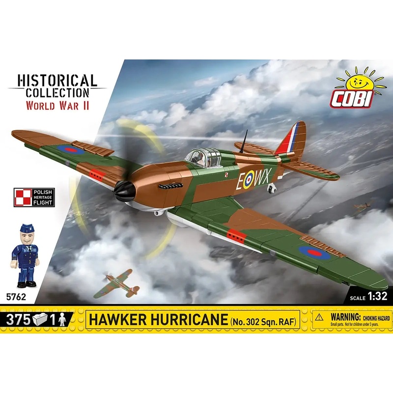 COBI 5762 HAWKER HURRICANE (NO.302 SQN.RAF) 1:32 SCALE