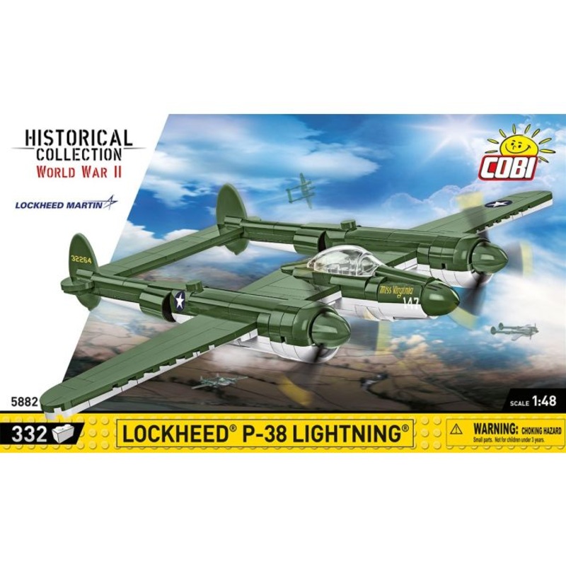 COBI 5882 LOCKHEED P-38 LIGHTNING 1/48TH SCALE