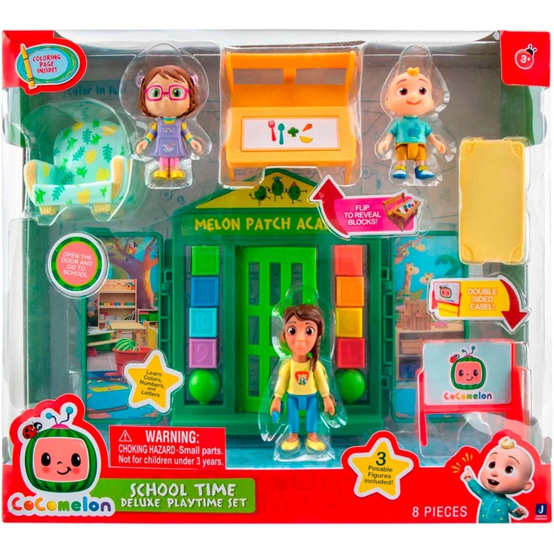 COCOMELON 13702 SCHOOL TIME DELUXE PLAYTIME SET