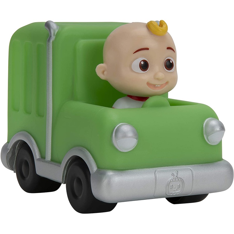 COCOMELON WT80112 GREEN TRASH TRUCK PUSH ALONG