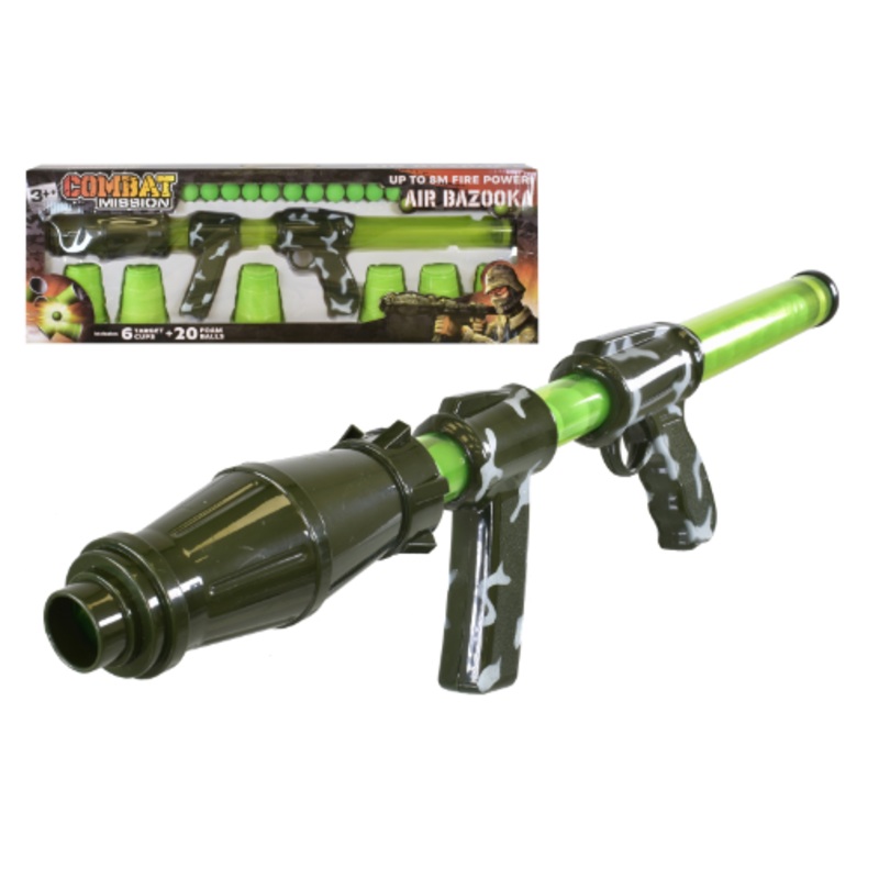 COMBAT MISSION TY4802 AIR BAZOOKA FOAM BALL GUN
