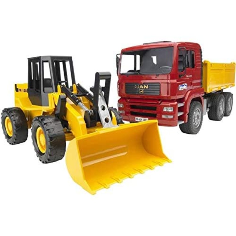BRUDER 2752 Man TGA Tipper Truck With Wheel Loader