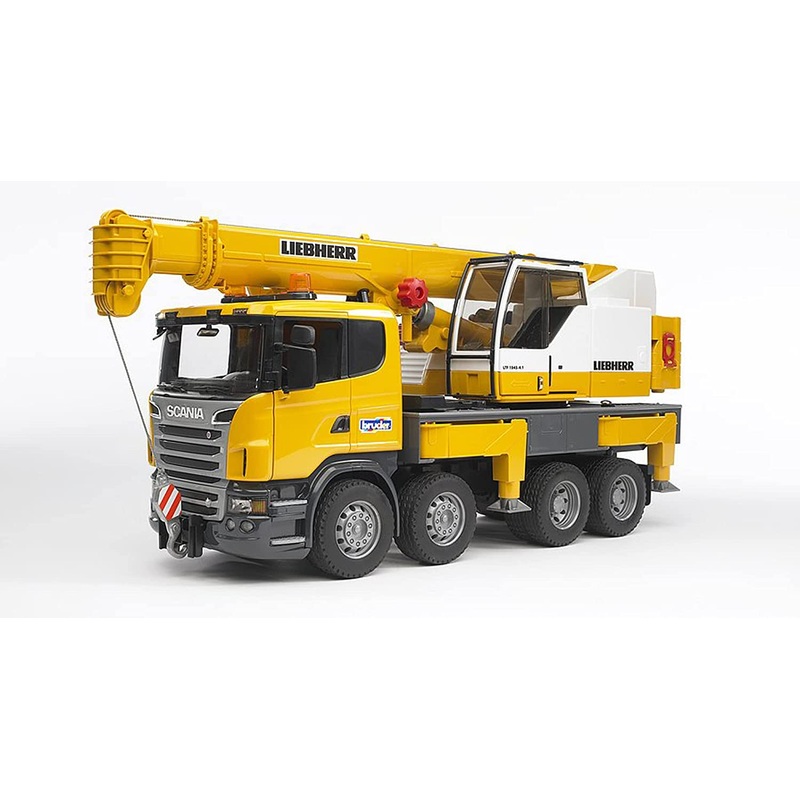 BRUDER 3570 SCANIA R SERIES LIEBHERR CRANE TRUCK WITH LIGHTS AND SOUND