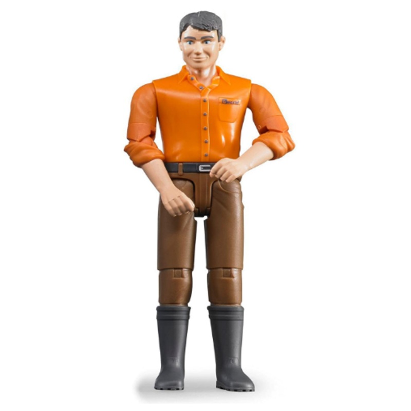 BRUDER 60007 MAN WITH BROWN TROUSERS AND BOOTS