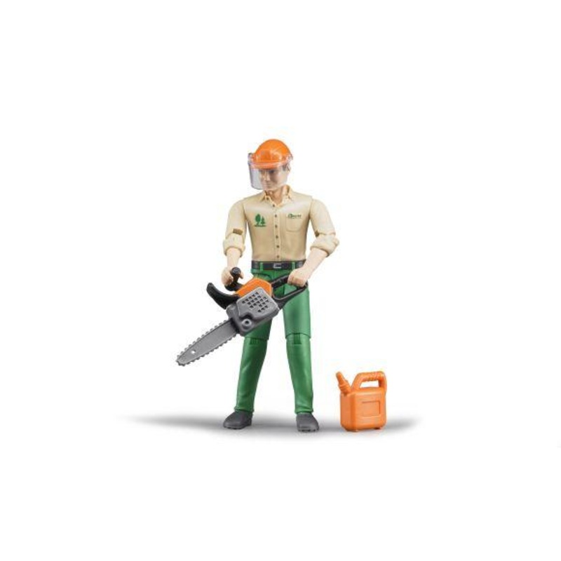 BRUDER 60030 FORESTRY WORKER WITH CHAINSAW