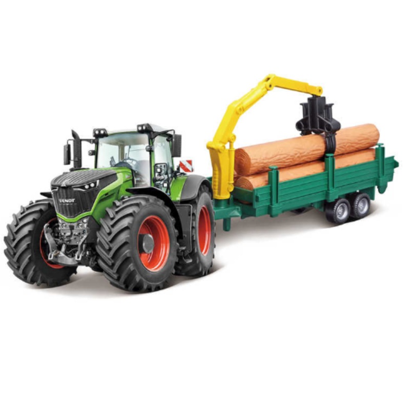 BURAGO 18-31651 FENDT 1050 VARIO TRACTOR + TREE FORWARDER