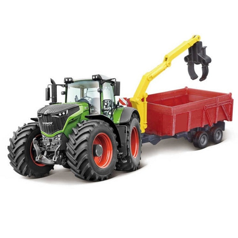 BURAGO 18-31653 FENDT 1050 VARIO TRACTOR + COMBINATION TRAILER