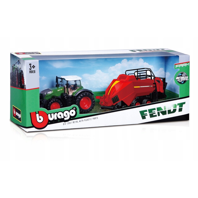 BURAGO 18-31663 FENDT 1050 VARIO WITH BALER LIFTER