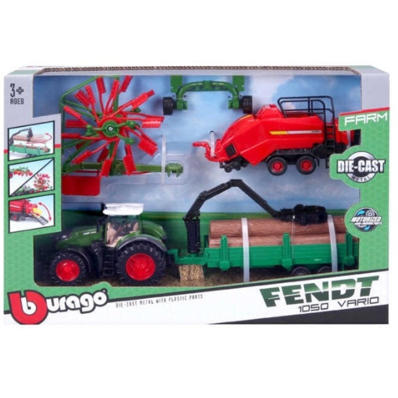 BURAGO 18-31668FE FENDT 1050 VARIO PLAYSET 1/43RD SCALE