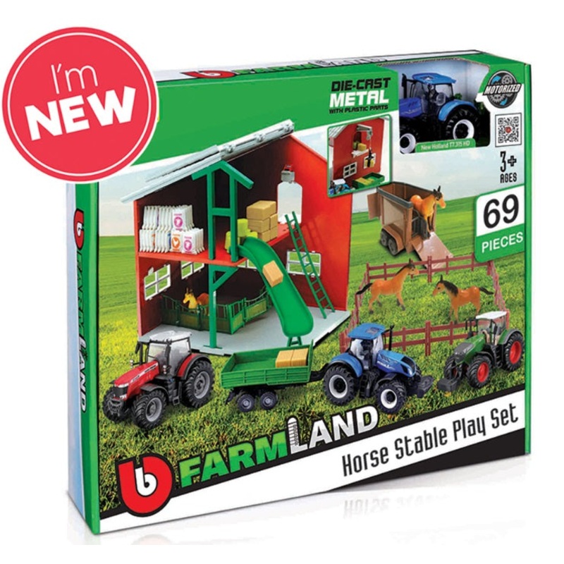 BURAGO 18-31682 FARMLAND STABLE PLAYSET 1/43RD SCALE