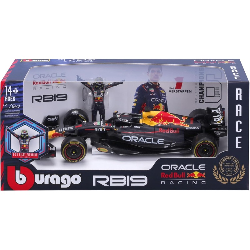 BURAGO 28036 F1 RED BULL RACING RB19 2023 MAX VERSTAPPEN 1/24 SCALE VEHICLE