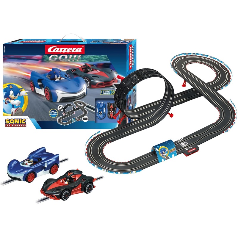 CARRERA GO! SONIC THE HEDGEHOG 1:43 SCALE SLOT CAR RACING TRACK