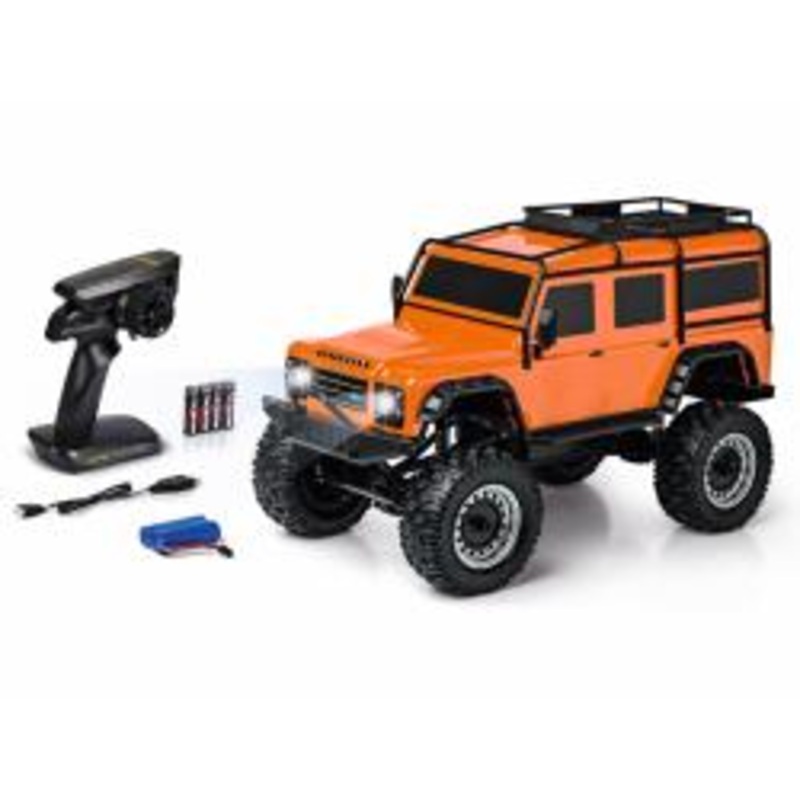 CARSON C404171 LAND ROVER DEFENDER  ROCK CRAWLER  RADIO CONTROLLED CAR 1:8 SCALE