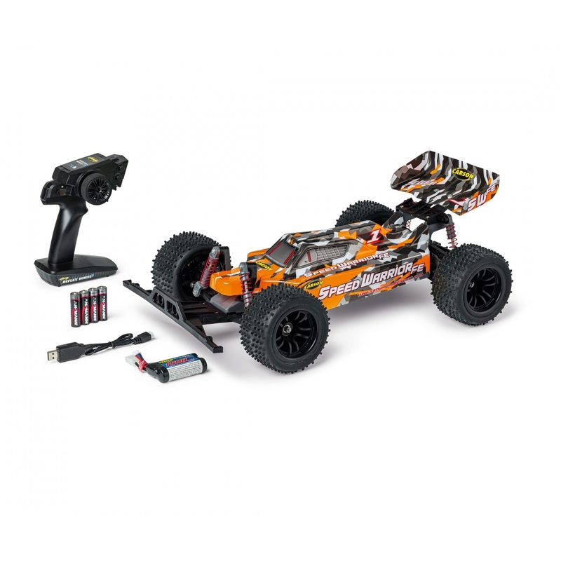 CARSON C404237 SPEED WARRIOR RADIO CONTROLLED CAR 1:10 SCALE 100% RTR