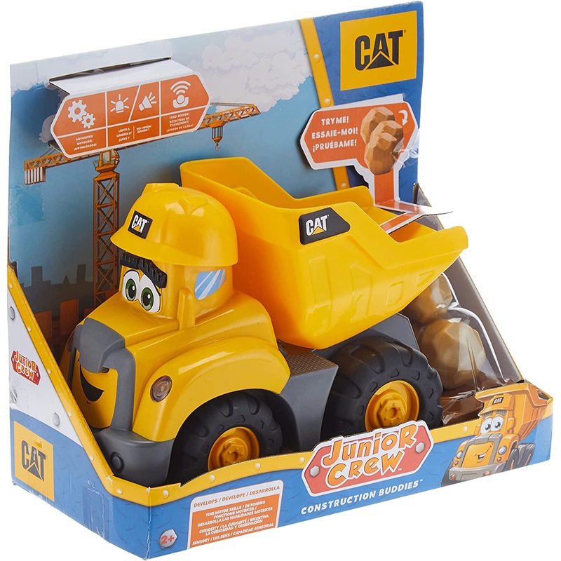 CAT 82452 JUNIOR CREW CONSTRUCTION BUDDIES DUMP TRUCK LIGHTS & SOUNDS