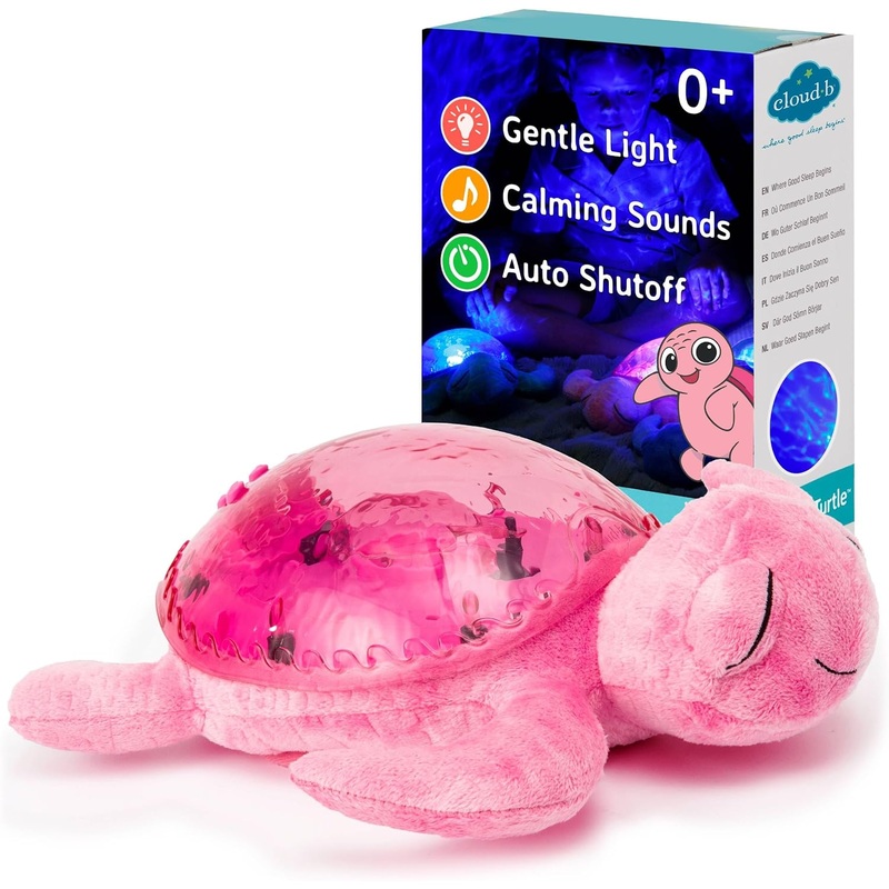 CLOUD B 7423-PK TRANQUIL TURTLE PINK NIGHT LIGHT