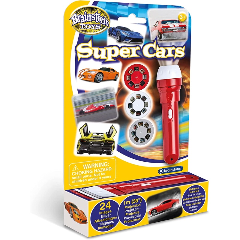 BRAINSTORM E2047 SUPER CARS TORCH & PROJECTOR
