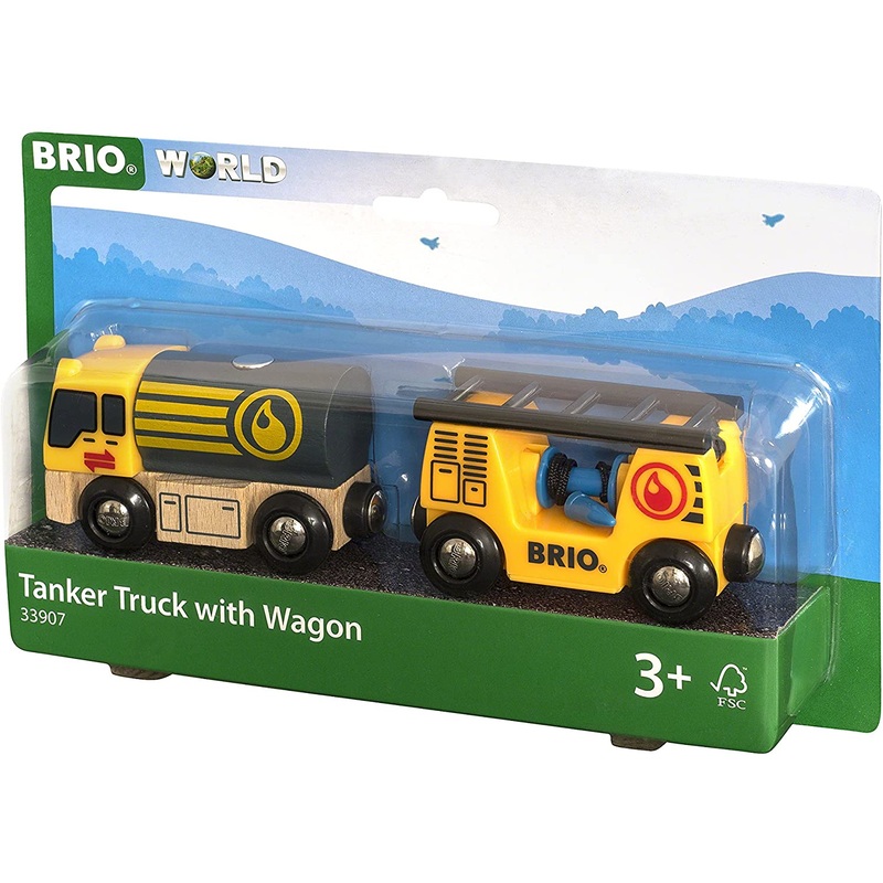BRIO RAIL 33907 TANKER TRUCK WITH WAGON