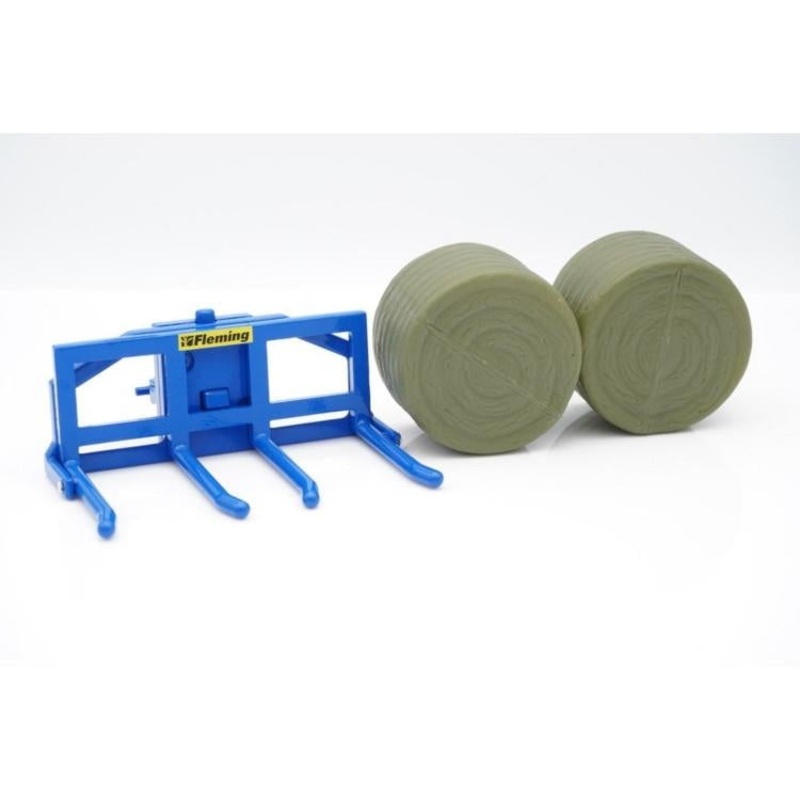 BRITAINS 43265 FLEMING DOUBLE BALE LIFTER 1:32 SCALE