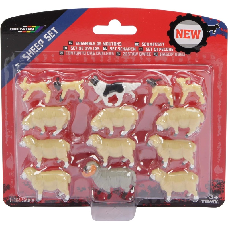 BRITAINS 43282 SHEEP SET WITH SHEEPDOG 1/32 SCALE