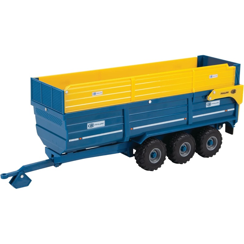 BRITAINS 43284 KANE TRI AXLE HALFPIPE SILAGE TRAILER 1/32 SCALE