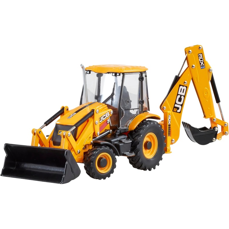 BRITAINS 43343 JCB 3CX PLUS SITEMASTER BACKHOE LOADER 1/32 SCALE
