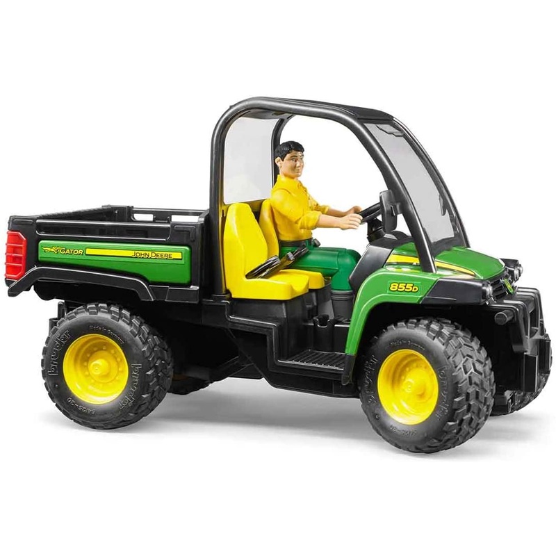 BRUDER 02490 John Deere Gator XUV 855D with driver