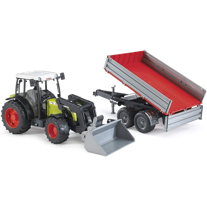 BRUDER 2112 Claas 267 Tractor with Front Loader & Trailer