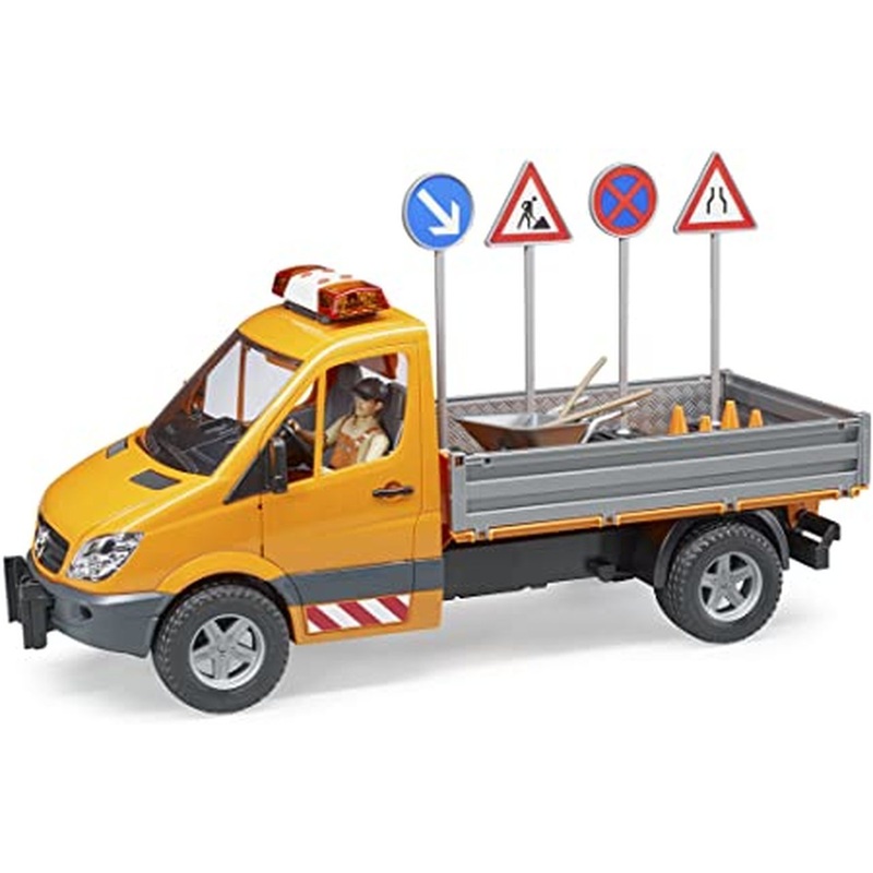 BRUDER 2537 Mercedes Sprinter Flatbed Man Tipper Lorry