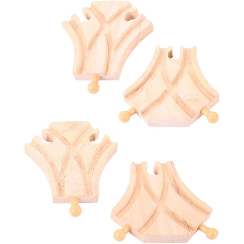 BIGJIGS BJT106 RAIL WOODEN CURVED TURNOUTS
