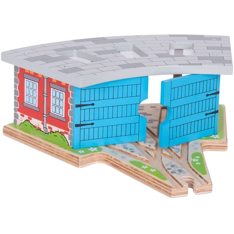 BIGJIGS BJT119 TRIPLE ENGINE SHED