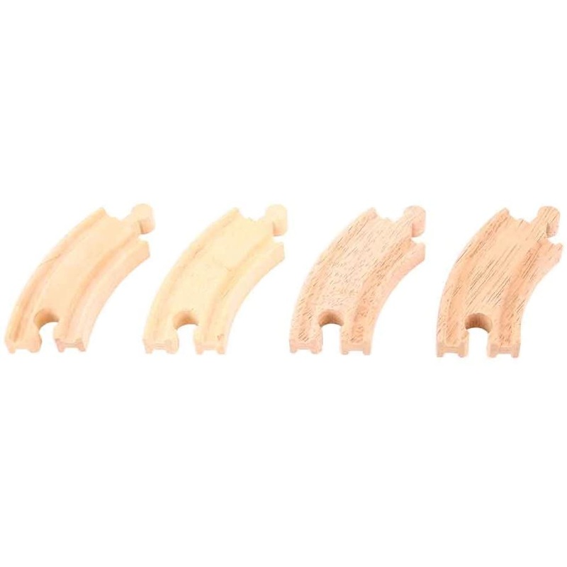 BIGJIGS RAIL BJT110 SHORT CURVED TRACK TRAIN SET WOODEN RAILWAY
