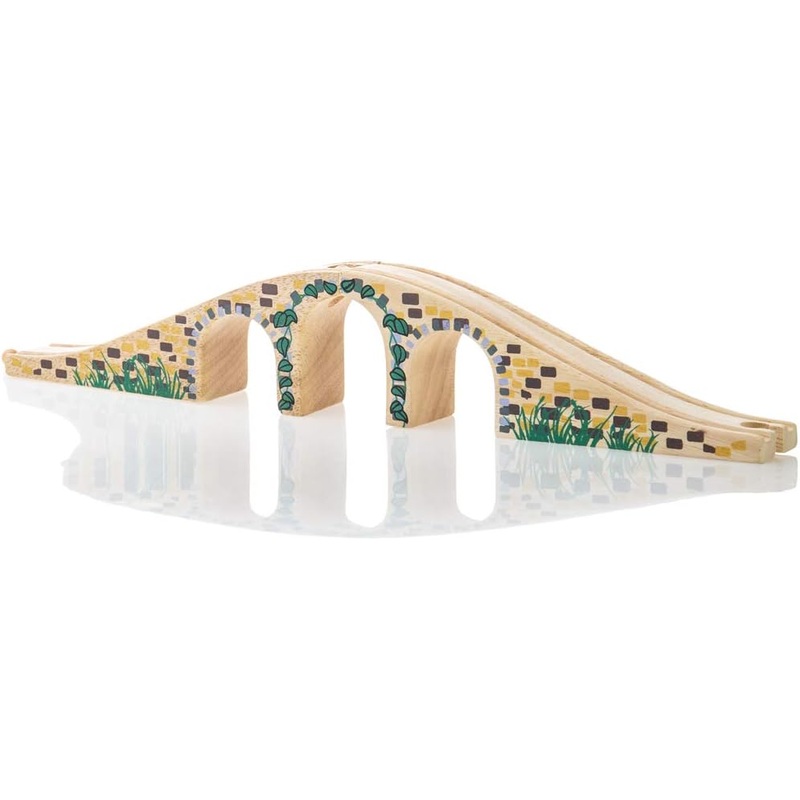 BIGJIGS RAIL BJT111 WOODEN THREE ARCH BRIDGE