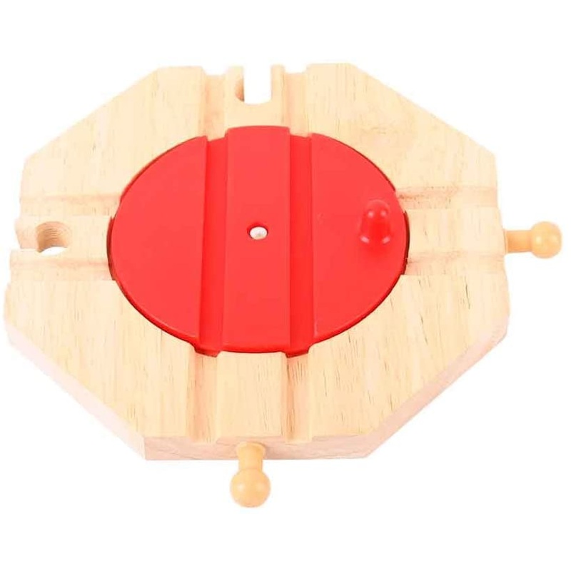 BIGJIGS RAIL BJT133 FOUR WAY TURNTABLE WOODEN RAILWAY