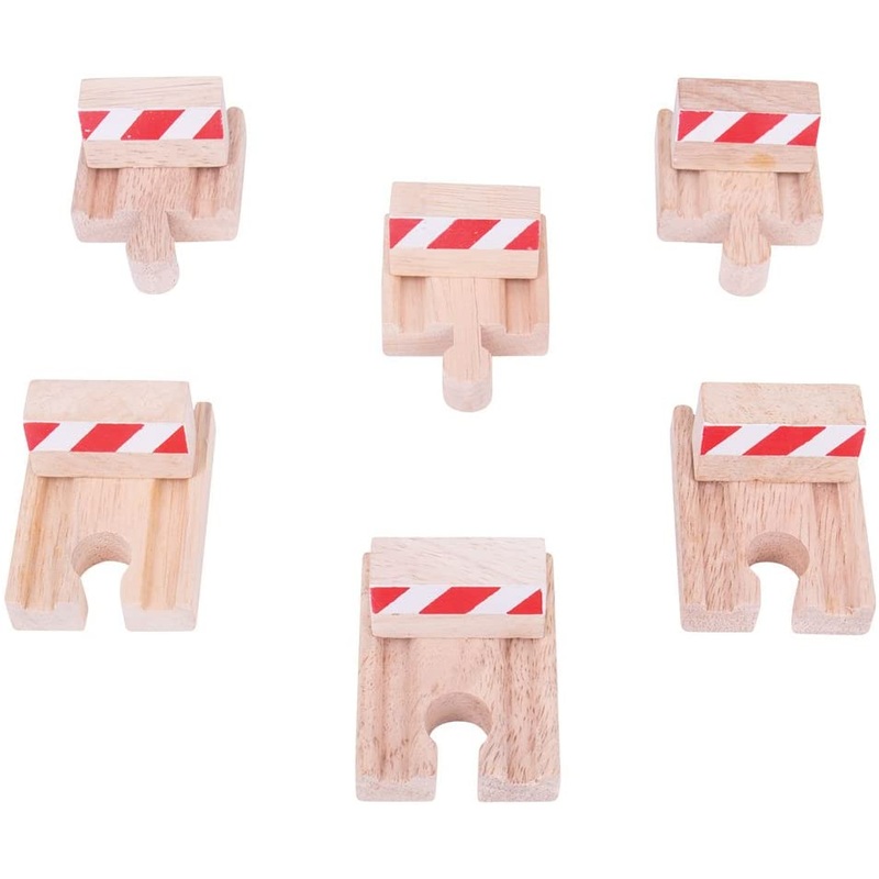 BIGJIGS RAIL BJT161 BUFFERS TRAIN WOODEN RAILWAY